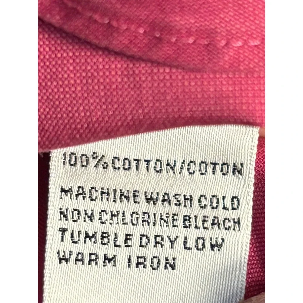 Talbots Women's Petites 20W Wrinkle Resistant Button Up Shirt 100% Cotton Pink - Picture 4 of 9